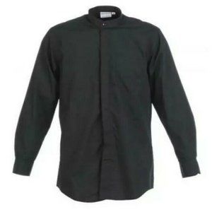Chef Works - B100-BLK-S - Black Banded-Collar Shirt (M)